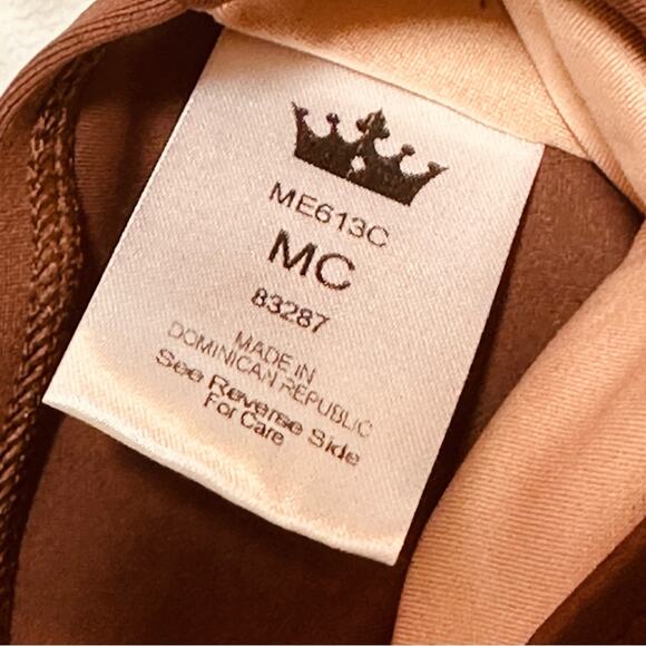 Mariia Crown dance set outfit crop top and brief chocolate brown 2 piece CM NWT - Picture 7 of 9